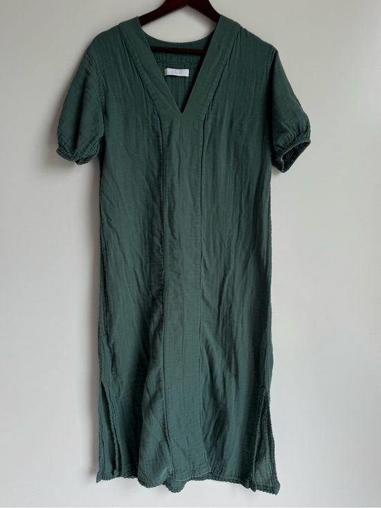 LAKE Dresses & Skirts - LAKE Day Dress Women Maxi Small Green 100% cotton cottagecore boho peasant cozy